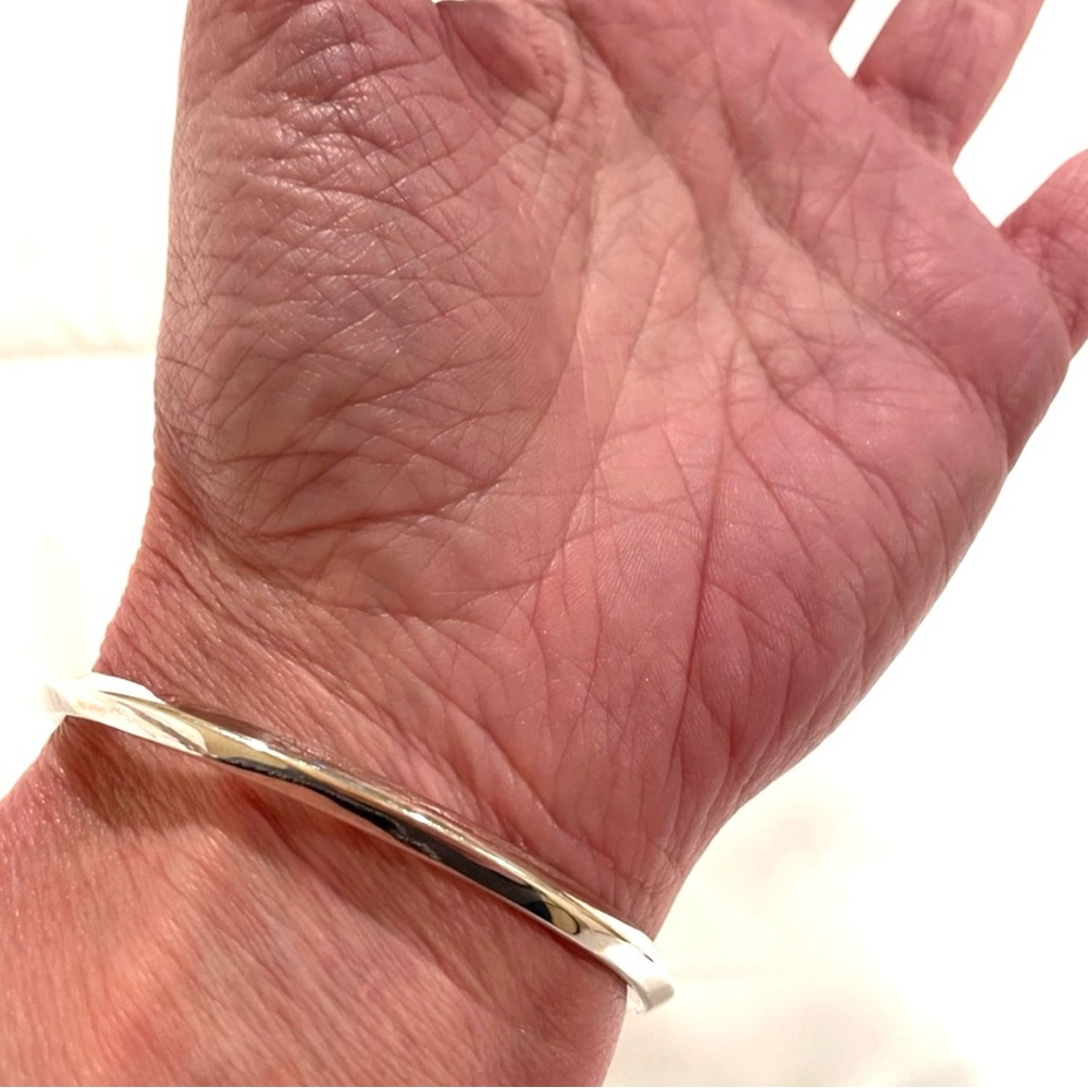 Vintage Cristy Cali Coiled Cuff, solid 21 grams, sterling silver 925 bracelet - Picture 7 of 13